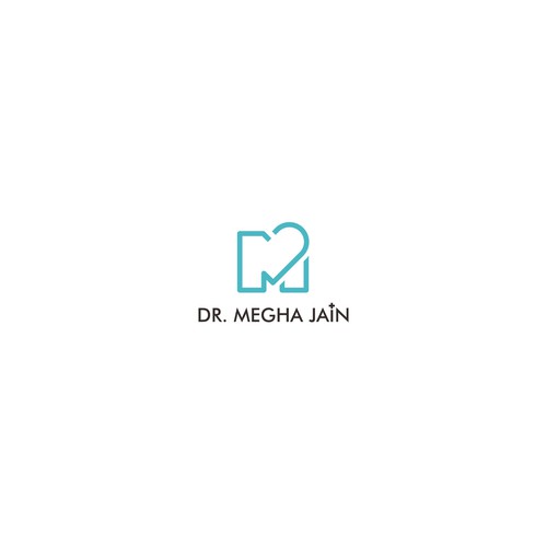 Simple and clean logo for dr. Megha Jain