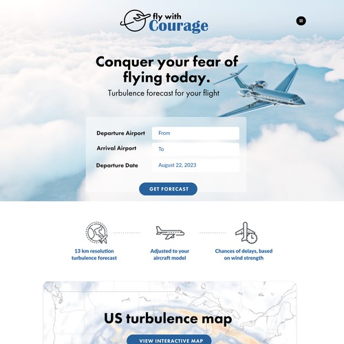 Creative Webpage Design for Aviation Company