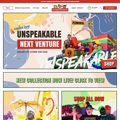 Website Design for a Toy Store