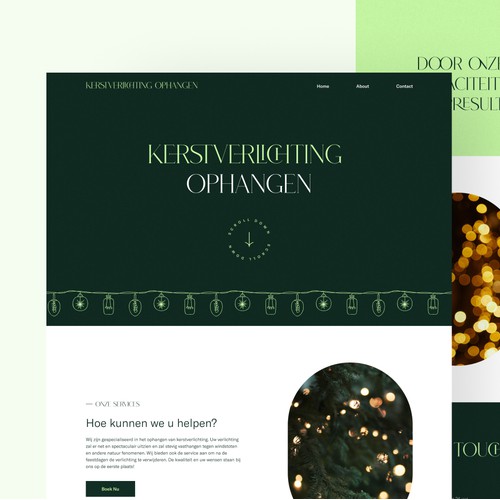 New Year's Lighting Website Design