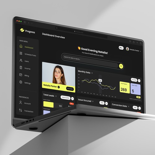 Modern Dashboard UI/UX Design