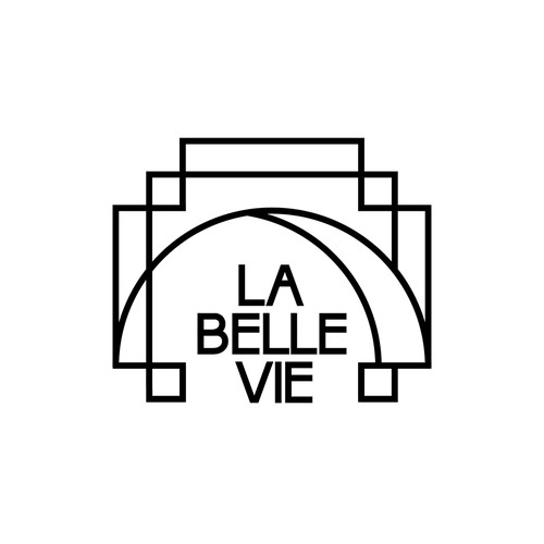 Logo concept for "La Belle Vie" restaurant