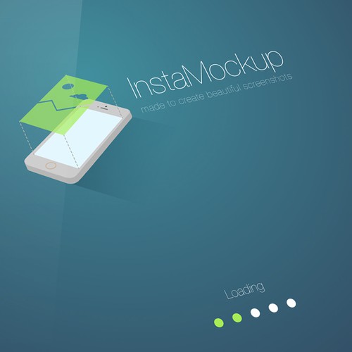 Modern flat design for an iPad Mockup App