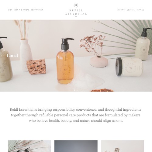 Sustainable Beauty E-Commerce Website