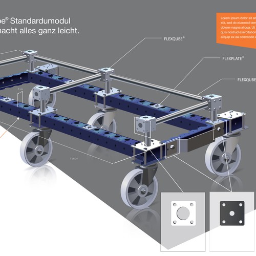  re-draw the cart and point out the different parts used to build the base frame.