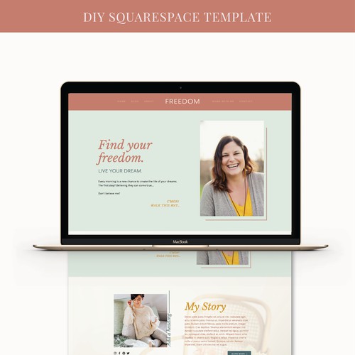 Freedom | Squarespace Customisable Template