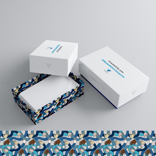 pattern for packing business cards