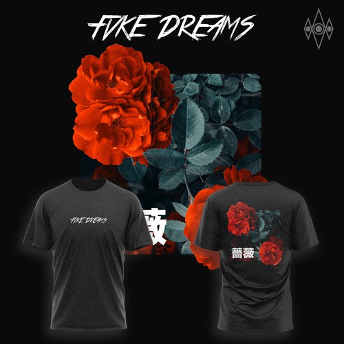 Shirt design illustration for fvke dreams contest