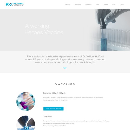 Website design for Rational Vaccines  ::  SanFrancisco - California