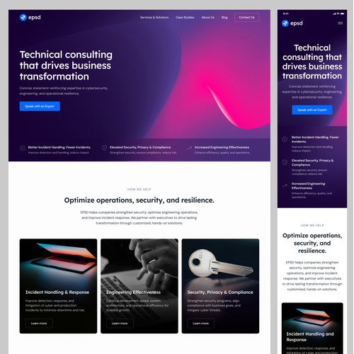 EPSD Homepage Design – Strategic, Modern & Impact-Driven