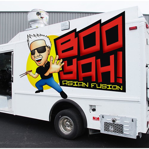 Boo Yah Food Truck Logo