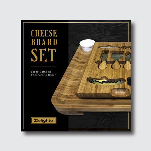 Design a delightful package for our premium cheese board