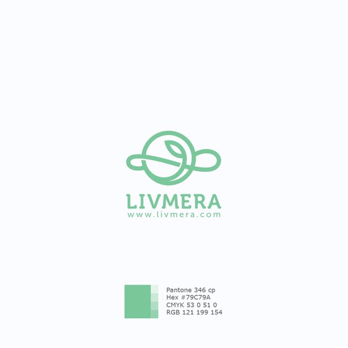 Simple modern logo for LIVMERA