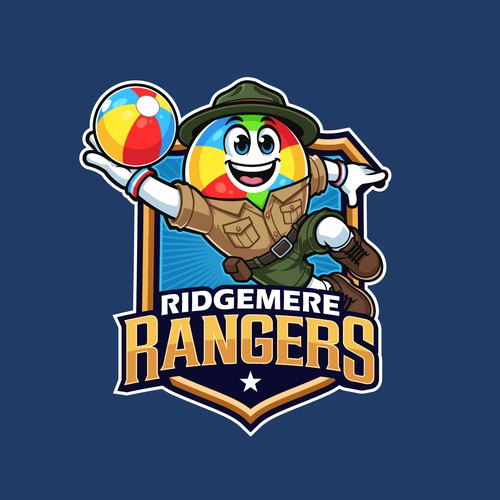 Awesome beachball team logo
