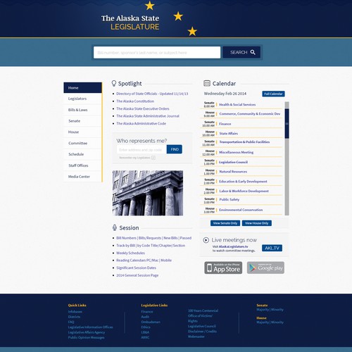 Redesign the Alaska Legislature's Website!