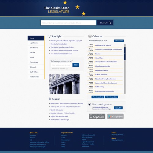 Redesign the Alaska Legislature's Website!