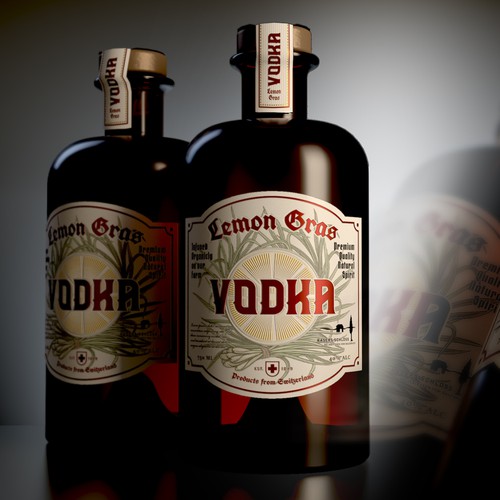 Create a new label for our Lemon Gras Vodka