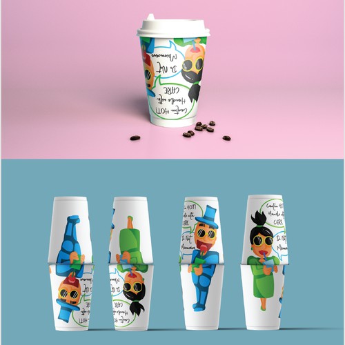 Bassk & Co. Take away cup Design