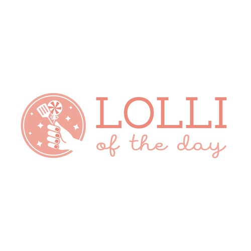 Feminine, whimsy logo concept for food/cooking blog