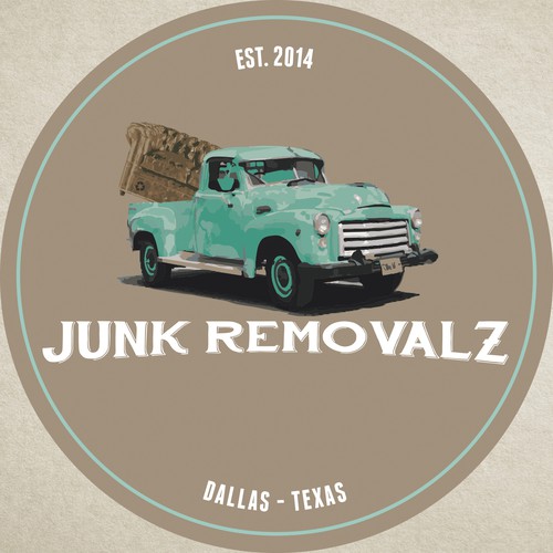 Cool-Retro-Vintage logo needed for Junk Removalz!!