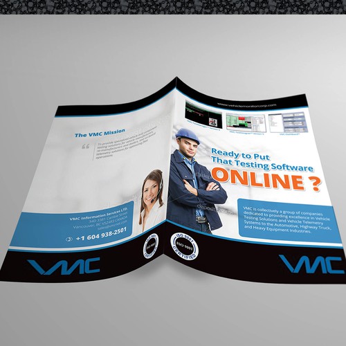Create a compelling sales brochure for equipment testing software