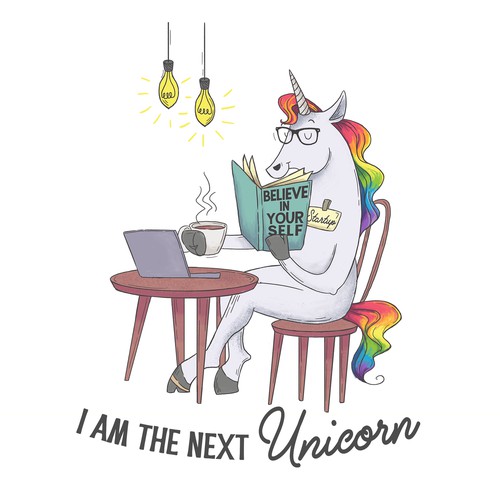 Unicorn t-shirt design