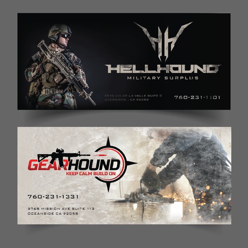 tactical/military themed flyer set