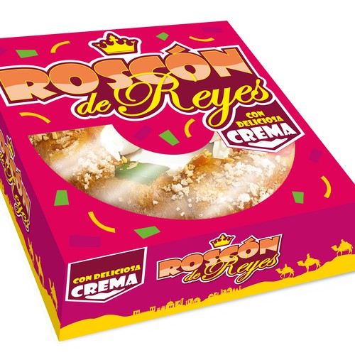 CAJA PARA ROSCA DE REYES