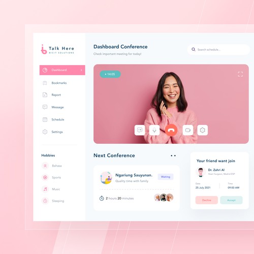 Video Conference Dashboard