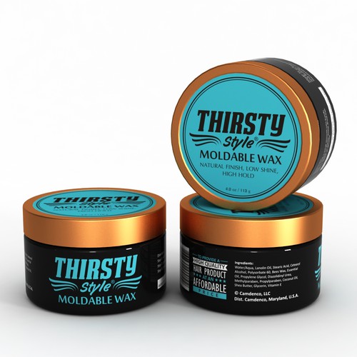 Men's Hair Product packaging