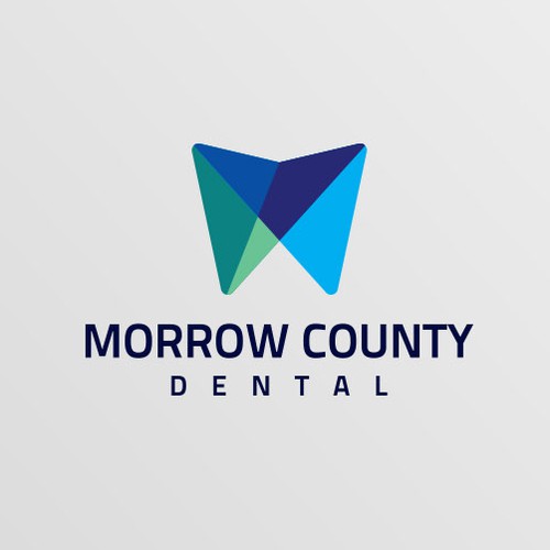 Contemporary Logo designed for Morrow County Dental