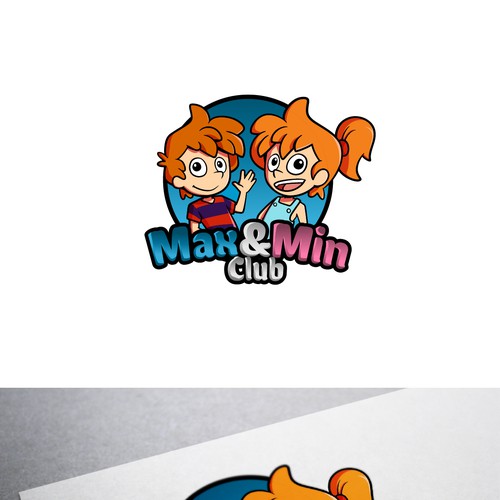Fun and Friendly Logo for Max & Min Club