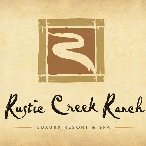 Logo for “Rustic Creek Ranch” resort in Central Texas