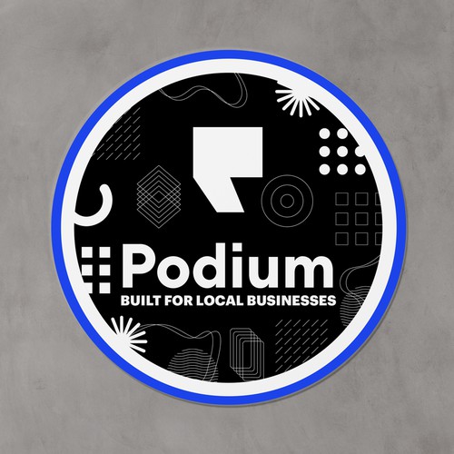 Podium Sticker Design