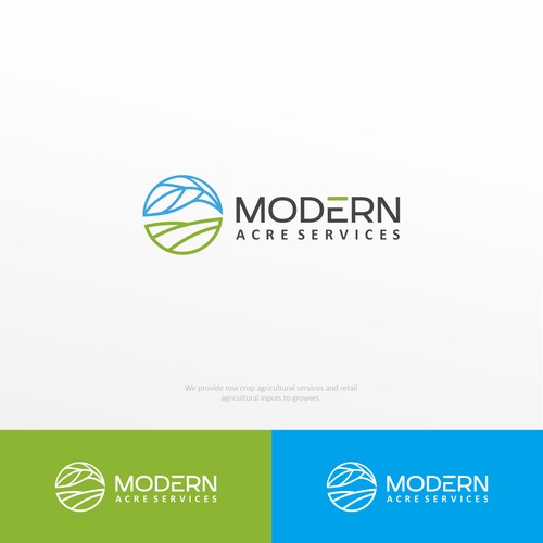 Minimalistic ontline logo for Modern Acre Services
