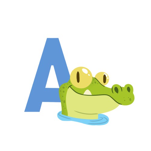 Children’s Alphabet Animal Illustration Set