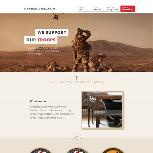 a website to support american troops