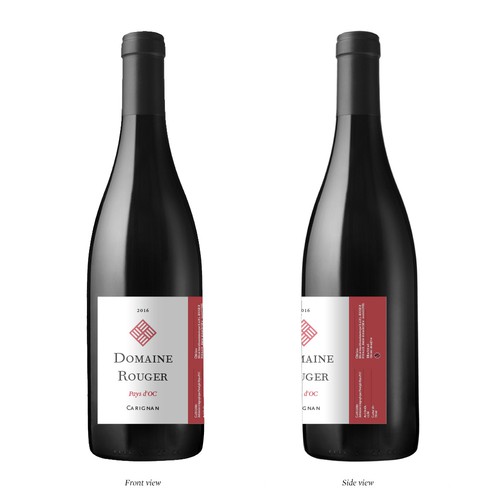 Red Wine label design