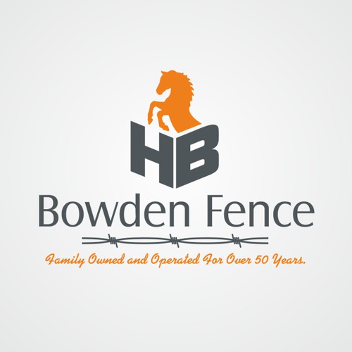 Logo for fence construction company