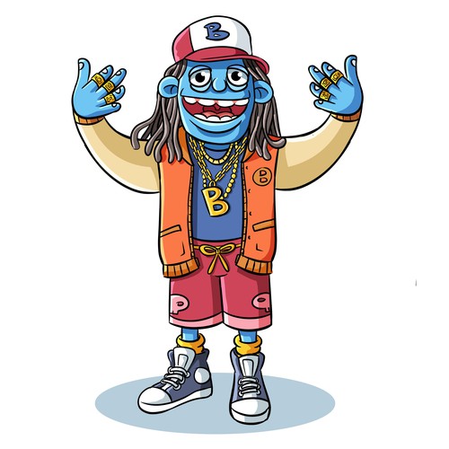 Rapstar Cartoon Character