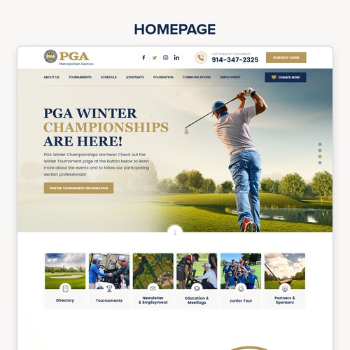 Golf Website Redesign