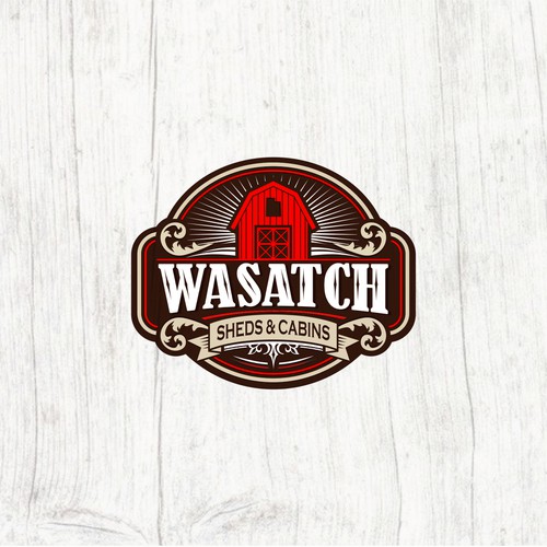 Classic logo concept for Wasatch Sheds & Cabins