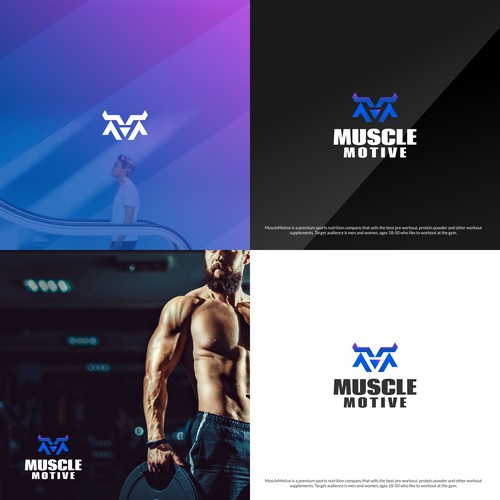 Bold Logo concept for Muscle Motive