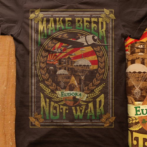 T-Shirt Design Needed- "Make Beer, Not War"