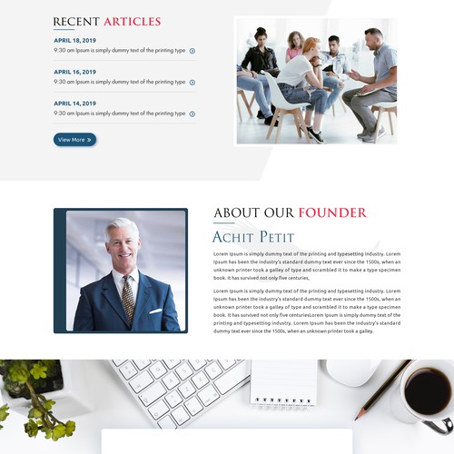 Modern website for an Education and Leaning services company