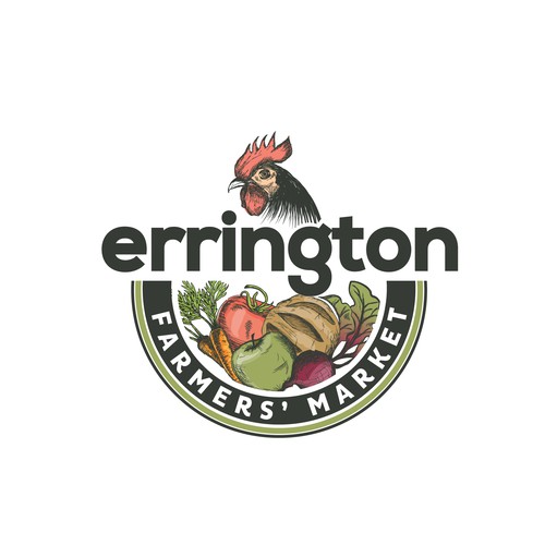 Hand drawn logo for The Errington Farmers' Market