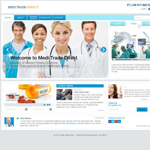 New website design wanted for Medi Trade Direct