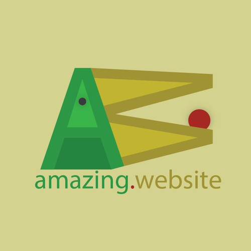 Simple logo for 'amazing.website'