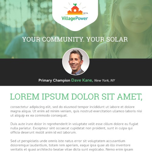 Village Power Email/Newsletter Template