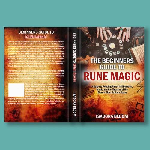 Book cover design THE BRGINNERS GUIDE TO RUNE MAGIC